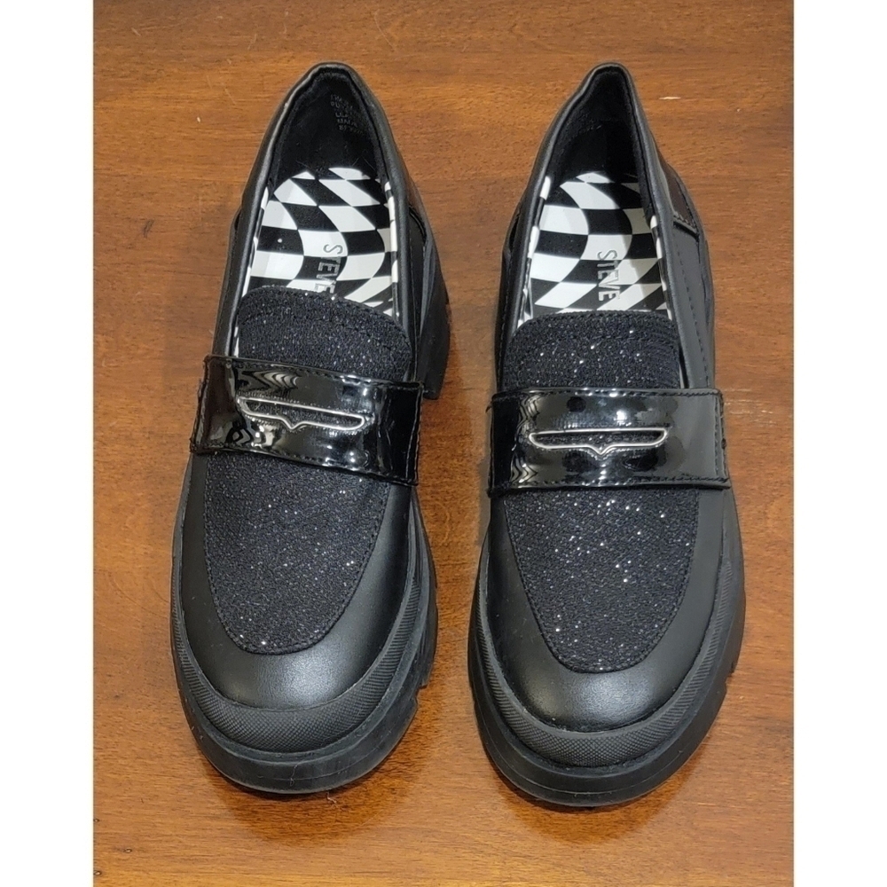Steve Madden Kids Lawrence Platform Loafer Size 13